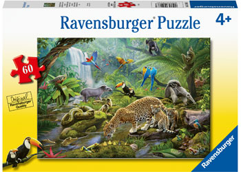 Ravensburger Puzzle - Rainforest Animals 60pc 4+ yrs