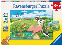 Load image into Gallery viewer, Ravensburger Puzzle - Baby Farm Animals 2x12 pieces 3+ yrs
