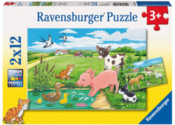 Ravensburger Puzzle - Baby Farm Animals 2x12 pieces 3+ yrs