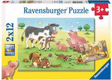 Load image into Gallery viewer, Ravensburger Puzzle - Animal&#39;s Children 2x12 pieces 3+ yrs
