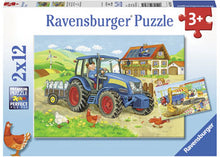 Load image into Gallery viewer, Ravensburger Puzzle - Hard at Work Puzzle 2x12 pieces 3+ yrs
