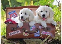 Load image into Gallery viewer, Ravensburger Puzzle - Travelling Puppies 100pc 6 yrs+
