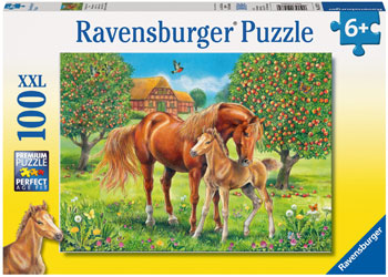 Ravensburger Puzzle - Horses in the Field 100pc 6 yrs+