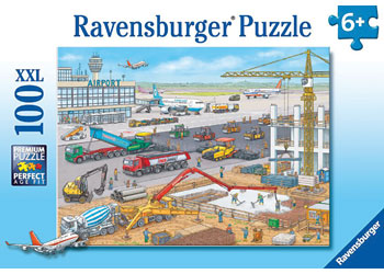 Ravensburger Puzzle - Airport Construction Site  100pc 6 yrs+