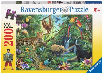 Ravensburger Puzzle - Animals in the Jungle 200pc 8 yrs+