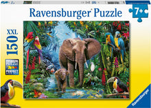 Load image into Gallery viewer, Ravensburger Puzzle - Elephants at the Oasis 150pc 7 yrs+
