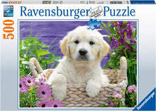 Load image into Gallery viewer, Ravensburger Puzzle - Sweet Golden Retriever 500pc
