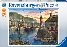 Load image into Gallery viewer, Ravensburger Puzzle - Sunrise at the Port 500pc
