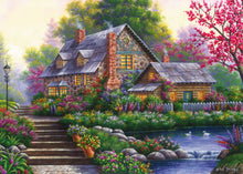 Load image into Gallery viewer, Ravensburger Puzzle - Romantic Cottage Puzzle 1000 pieces
