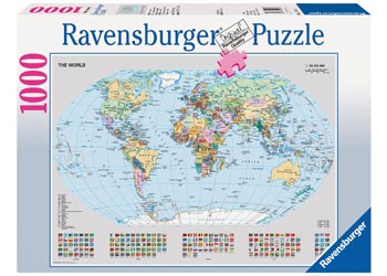 Ravensburger Puzzle - Political World Map 1000 pieces