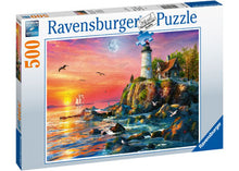 Load image into Gallery viewer, Ravensburger Puzzle - Lighthouse at Sunset 500pc
