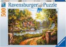 Load image into Gallery viewer, Ravensburger Puzzle - Cottage by the River 500pc
