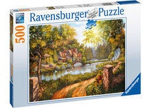 Load image into Gallery viewer, Ravensburger Puzzle - Cottage by the River 500pc
