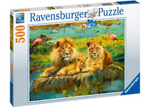 Load image into Gallery viewer, Ravensburger Puzzle - Lions in the Savannah 500pc
