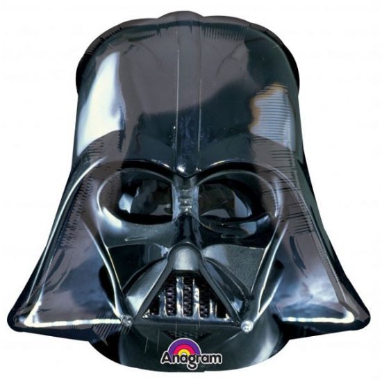 Anagram Foil Licensed SuperShape Star Wars Darth Vader Helmet Black (63cm x 63cm)