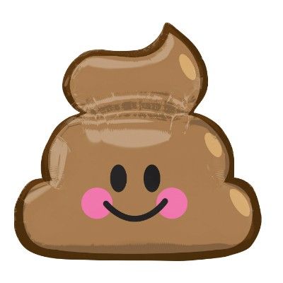 Anagram Foil SuperShape Emoji Poop 25inch